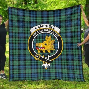 Premium Quilt  Campbell Ancient 01 Tartan Quilt  Clan Crest Th8